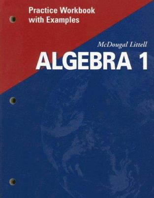 McDougal Littell Algebra 1: Practice Workbook w... 0618020632 Book Cover