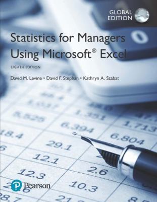 Statistics for Managers Using Microsoft Excel, ... 1292156341 Book Cover