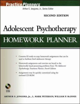 Adolescent Psychotherapy Homework Planner [With... 0471785377 Book Cover