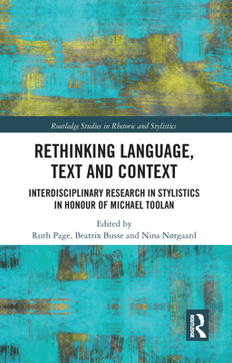 Rethinking Language, Text and Context: Interdis... 0367586851 Book Cover