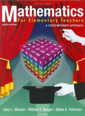 Mathematics for Elementary Teachers: A Contempo... 0471662933 Book Cover