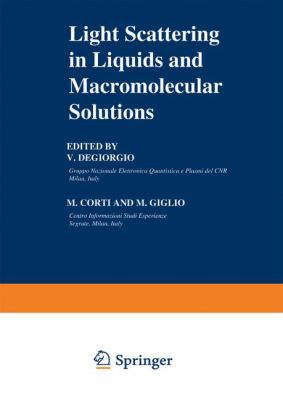 Light Scattering in Liquids and Macromolecular ... 1461591872 Book Cover