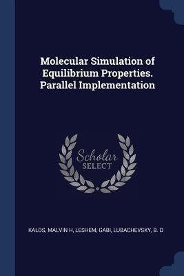 Molecular Simulation of Equilibrium Properties.... 1377020401 Book Cover