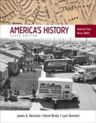 America's History, Volume 2: Since 1865 0312452861 Book Cover