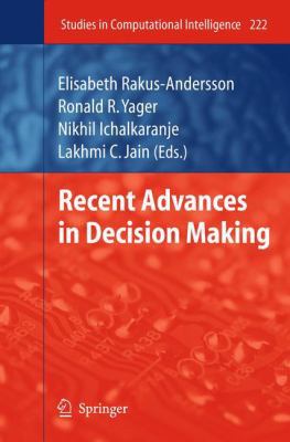 Recent Advances in Decision Making 364226932X Book Cover