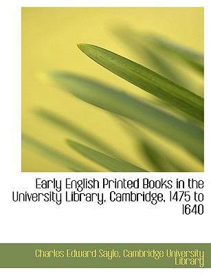 Early English Printed Books in the University L... [Large Print] 1116365820 Book Cover
