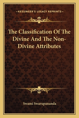 The Classification Of The Divine And The Non-Di... 1162816481 Book Cover