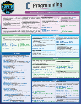 C Programming Language: A Quickstudy Laminated ... 142325175X Book Cover