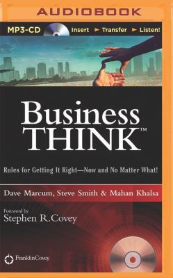 Businessthink: Rules for Getting It Right--Now ... 1491586672 Book Cover