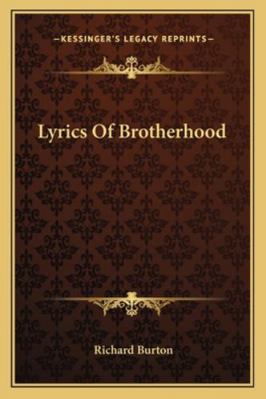 Lyrics Of Brotherhood 1162930136 Book Cover