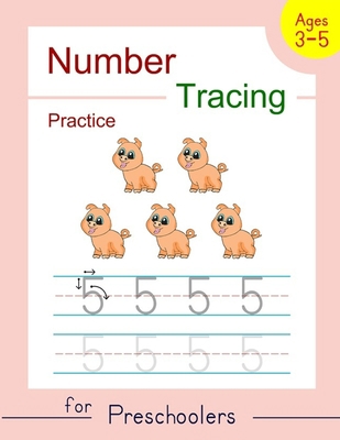 Number Tracing Practice for Preschoolers: Trace... B088B4MVXY Book Cover