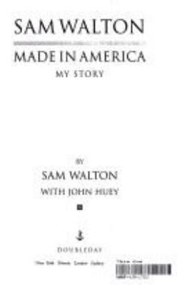 Sam Walton: Made in America 0385426151 Book Cover