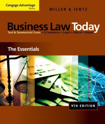 Business Law Today: The Essentials 0324786158 Book Cover