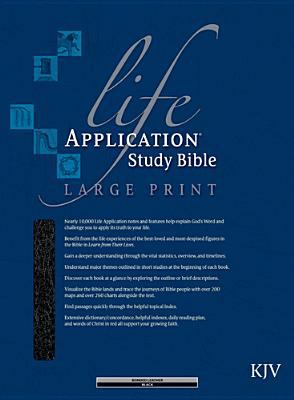 Life Application Study Bible-KJV-Large Print [Large Print] 0842368876 Book Cover