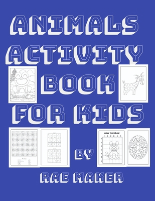 Animals Activity Book for Kids B0BKN6G2ZX Book Cover