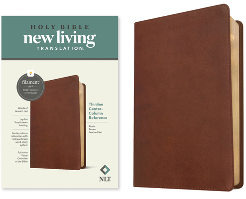 NLT Thinline Center-Column Reference Bible, Fil... 1496479041 Book Cover