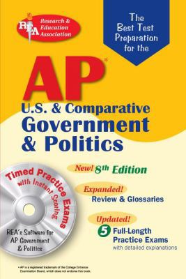 AP Government & Politics w/CD-ROM (REA) - The B... 0738602671 Book Cover