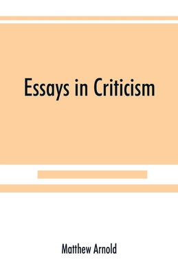 Essays in criticism 9389525926 Book Cover