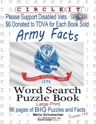 Circle It, Army Facts, Word Search, Puzzle Book [Large Print] 1945512636 Book Cover