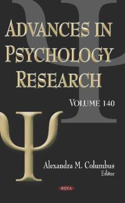 Advances in Psychology Research 1536171603 Book Cover
