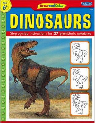 Draw and Color Dinosaurs 1420689029 Book Cover