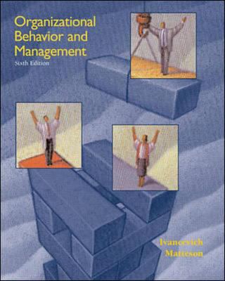 Organizational Behavior and Management 0072436387 Book Cover