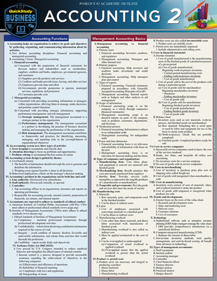 Accounting 2: Quickstudy Laminated Reference Guide 1423216318 Book Cover