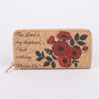 Wallet Cork Psalm 23:1 B0DV1V2DS6 Book Cover