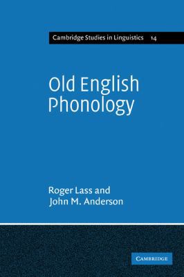 Old English Phonology 052113627X Book Cover