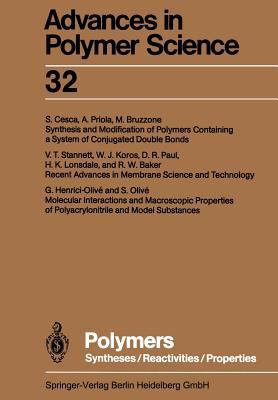 Polymers: Syntheses/Reactivities/Properties 3662154307 Book Cover