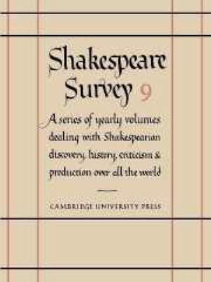 Shakespeare Survey: Volume 9, Hamlet (Shakespea... 0521064228 Book Cover