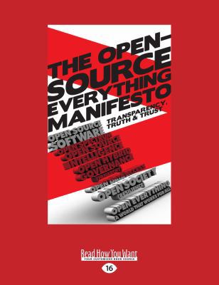 The Open-Source Everything Manifesto: Transpare... 1525242393 Book Cover