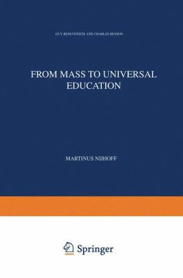 From Mass to Universal Education: The Experienc... 9024706718 Book Cover