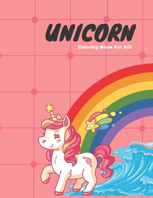 Unicorn Coloring book for kid: free design char... B08JZWNM6V Book Cover