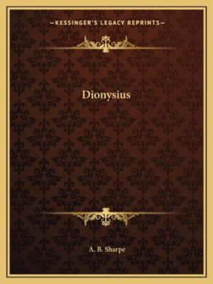 Dionysius 1162828595 Book Cover