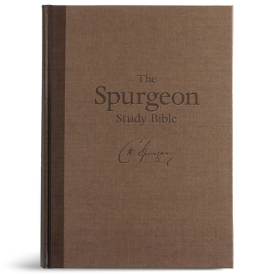 CSB Spurgeon Study Bible, Brown Hardcover B0GJ3GD7CT Book Cover