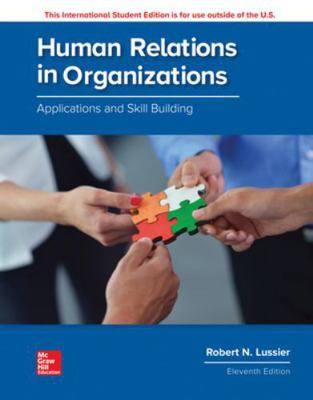 Human Relations in Organizations: Applications ... 1260098117 Book Cover