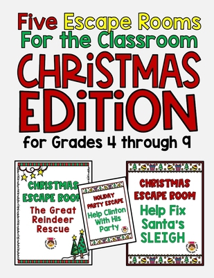 Five Escape Rooms For the Classroom Christmas E... B0DJP4CK5X Book Cover