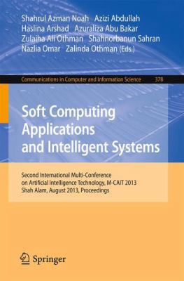 Soft Computing Applications and Intelligent Sys... 3642405665 Book Cover
