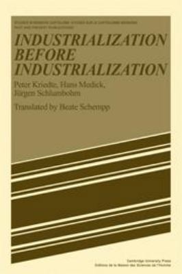 Industiarlization Before Industiarlization 0521238099 Book Cover