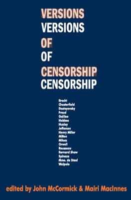 Versions of Censorship 0202308758 Book Cover