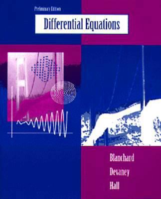 Differential Equations, Preliminary Edition 0534950043 Book Cover