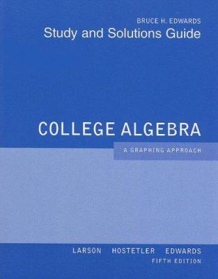 Student Solutions Guide for Larson/Hostetler/Ed... 0618851917 Book Cover