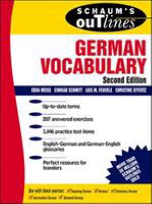 Schaum's Outlines of German Vocabulary 0070711178 Book Cover