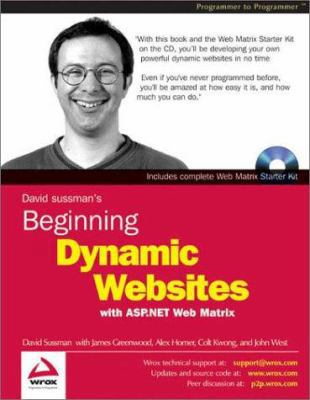 Beginning Dynamic Websites with ASP.NET Web Matrix 1861007922 Book Cover