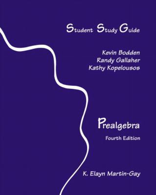 Supplement: Student Study Guide - Prealgebra 4/E 0131445383 Book Cover