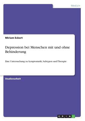 Depression bei Menschen mit und ohne Behinderun... [German] 3668939284 Book Cover