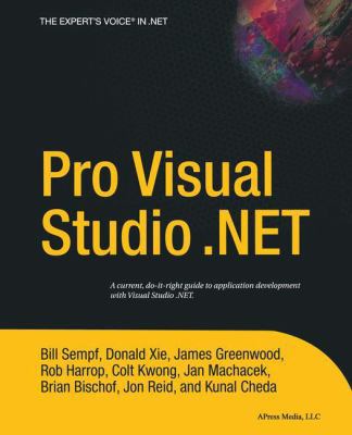 Pro Visual Studio.Net 1590593685 Book Cover