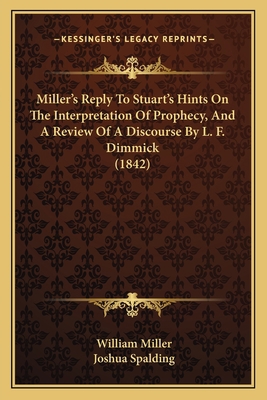 Miller's Reply To Stuart's Hints On The Interpr... 1167015649 Book Cover