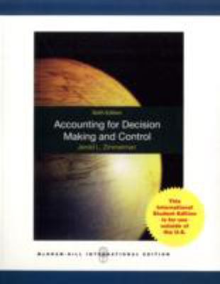 Accounting for Decision Making and Control 007126745X Book Cover